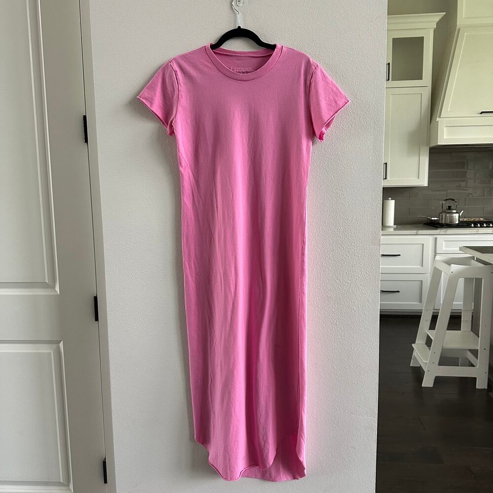 New Frank & Eileen Pink Lemonade Harper Cotton Maxi Dress Size S